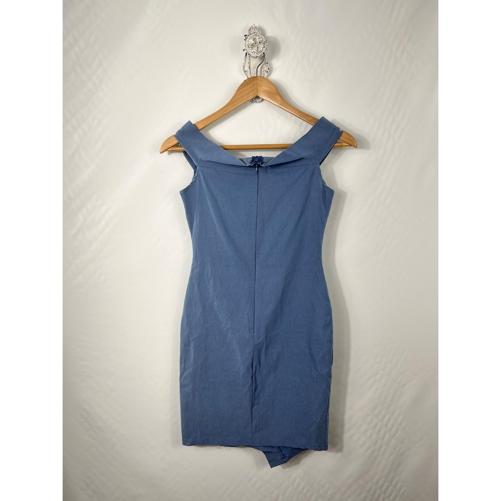 A'GACI Medium Off‎ the Shoulder Mini Dress Bodycon Party Dance Stretch USA - Picture 2 of 9